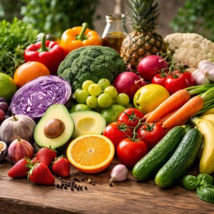 fruits-legumes-table-bois-rustique