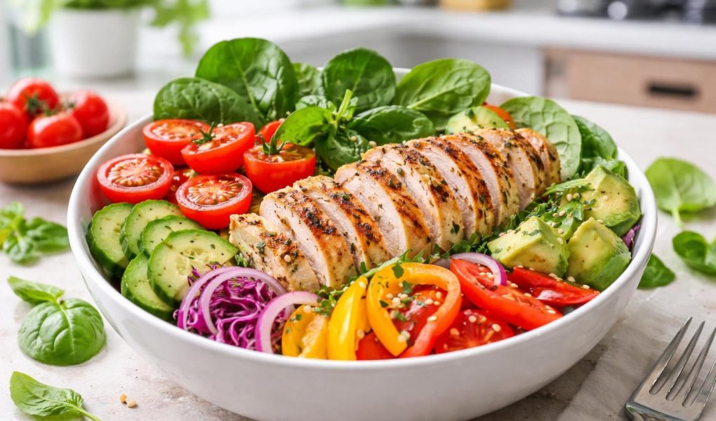 bol-legumes-poulet-grille-cuisine