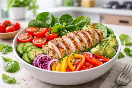 bol-legumes-poulet-grille-cuisine
