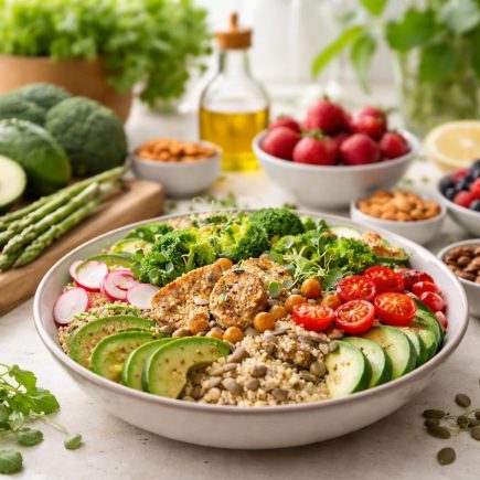 table-aliments-naturels-legumes-fruits