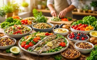 table-plats-colores-cuisine-ensoleillee